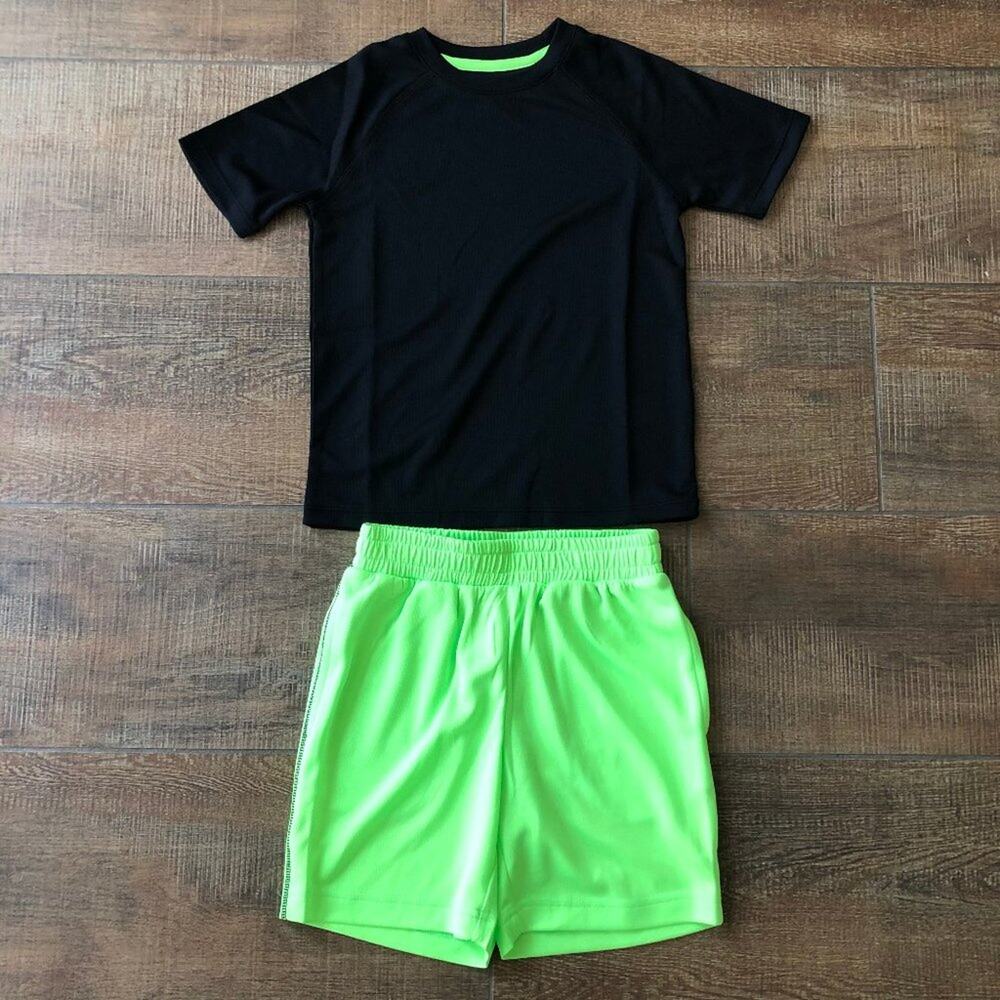 Spotted Zebra Boys Active T-Shirt and Short Set Size 2T